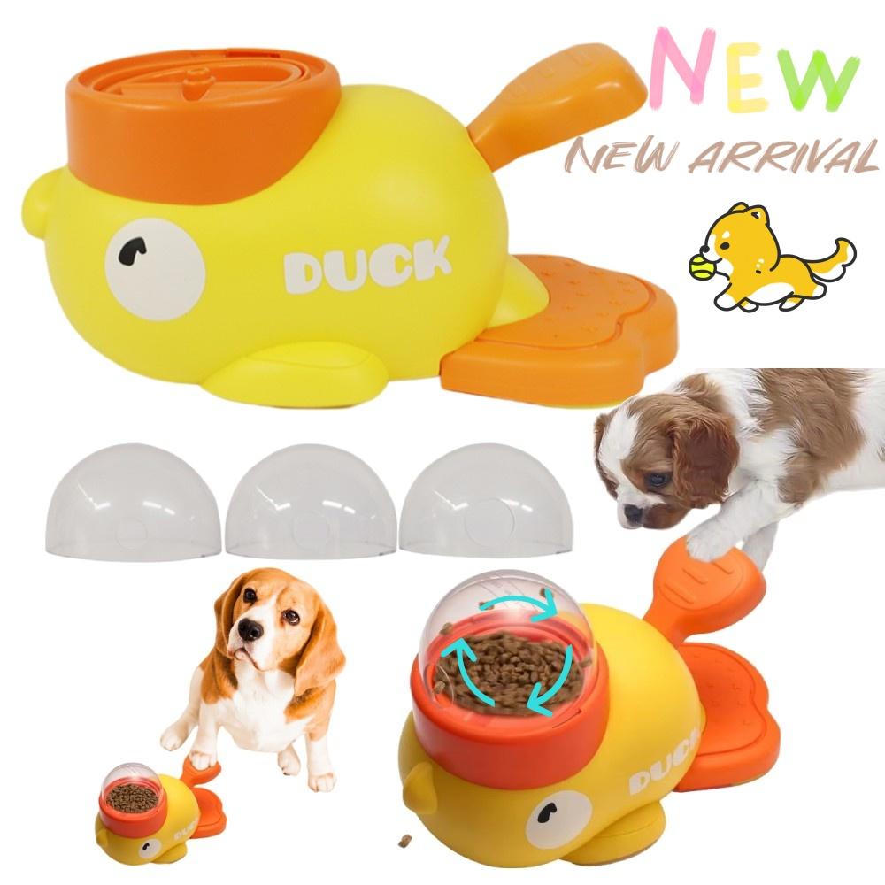Psí puzzle krmítko Interaktivní zásobník na pamlsky pro domácí mazlíčky Kreslený design s kachním designem Podavač svačin pro domácí mazlíčky pro výcvik psů mentální obohacení