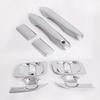 Abs Carbon Fiber Chrome Door Handle Molding Trim Cover For Toyota Hiace 2019-2025 H300 Series
