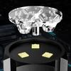 Potente Torcia a 3 LED Ricaricabile USB Torcia Portatile con Magnete 5 Modalità di Illuminazione Multifunzione Luminosa Lampada da Cappello con Clip