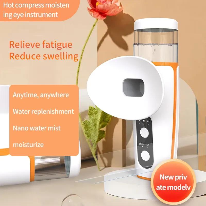 Eye Steamer for Dry Eye - Portable Heated USB Nano Eye Mist Sprayer with Warm Compress for Dry Eyes & Stye Relief