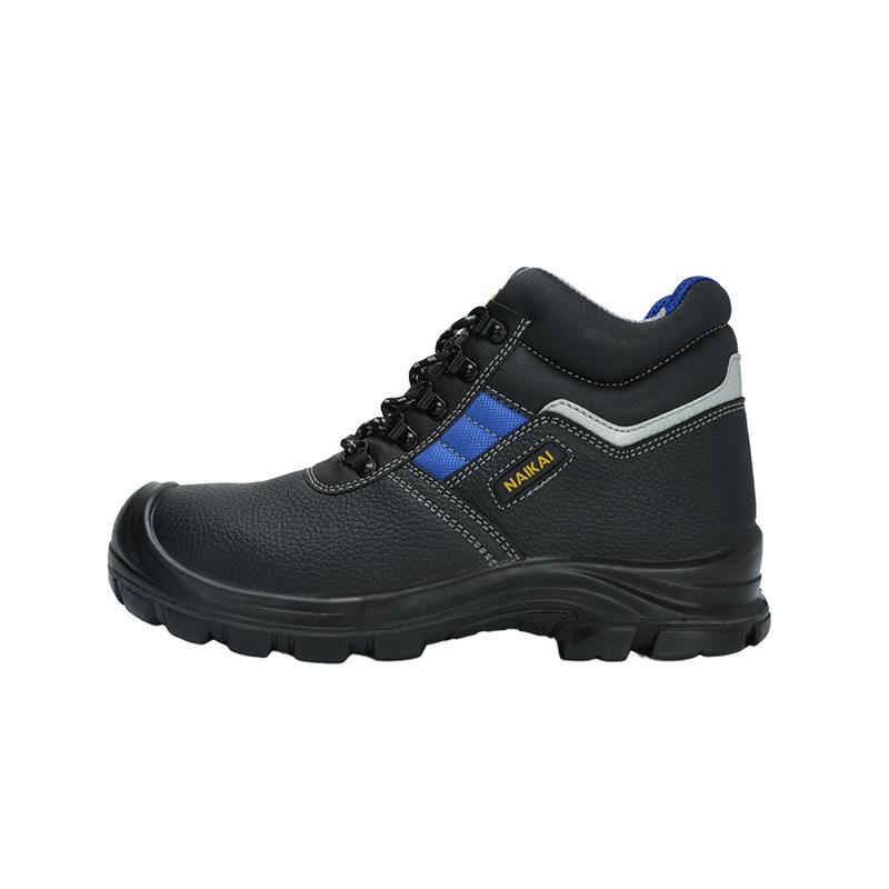 

Water shoes Nai Kai new trend design sense labor insurance shoes safety protection steel men s shoes anti-smashing and anti-piercing Black blue; 47