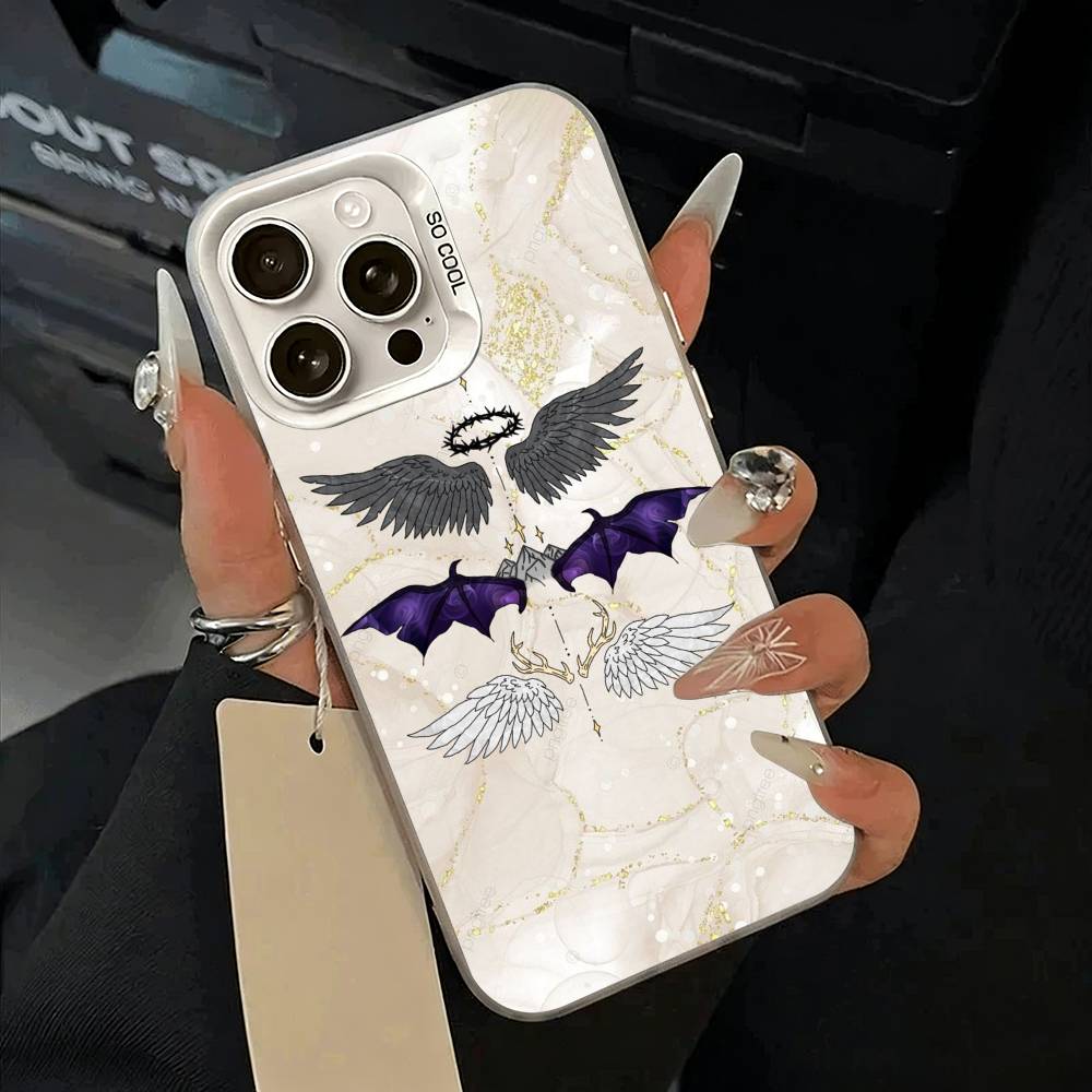 A-Acotar A Court of Mist and Fury Phone Case For iPhone 11 12 13 14 15 16Pro Max Plus White Sliver Phone Cover
