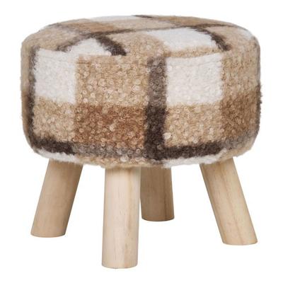 Aberdeen Stool Ø31cm Brown.