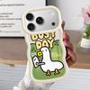 Cartoon Duck Soft Phone Cover Case for iPhone 18 17 Air 14 11 12 13 8 XR 15 Plus 16 Pro Max