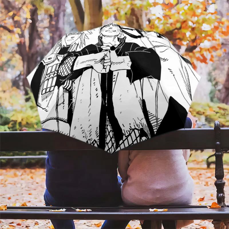 1 Stück Automatischer Faltregenschirm - Naruto-Muster Tragbares faltbares Design Mit 8 Rippen Weihnachts-Geburtstagsgeschenke