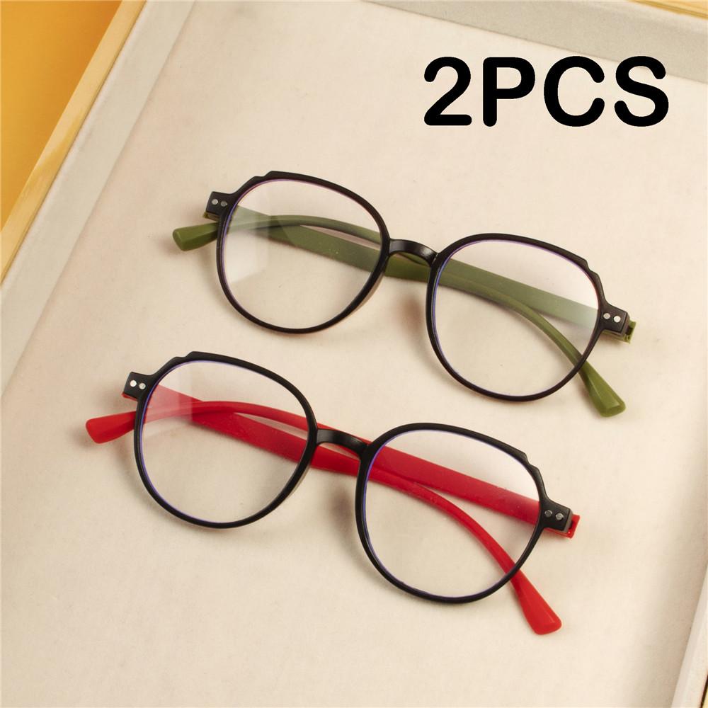 2 ΤΕΜ. Μοντέρνα Γυαλιά Πρεσβυωπίας Αντι-Μπλε Φως Γυναικεία Ανδρικά Γυαλιά Υπερμετρωπίας για Υπολογιστή