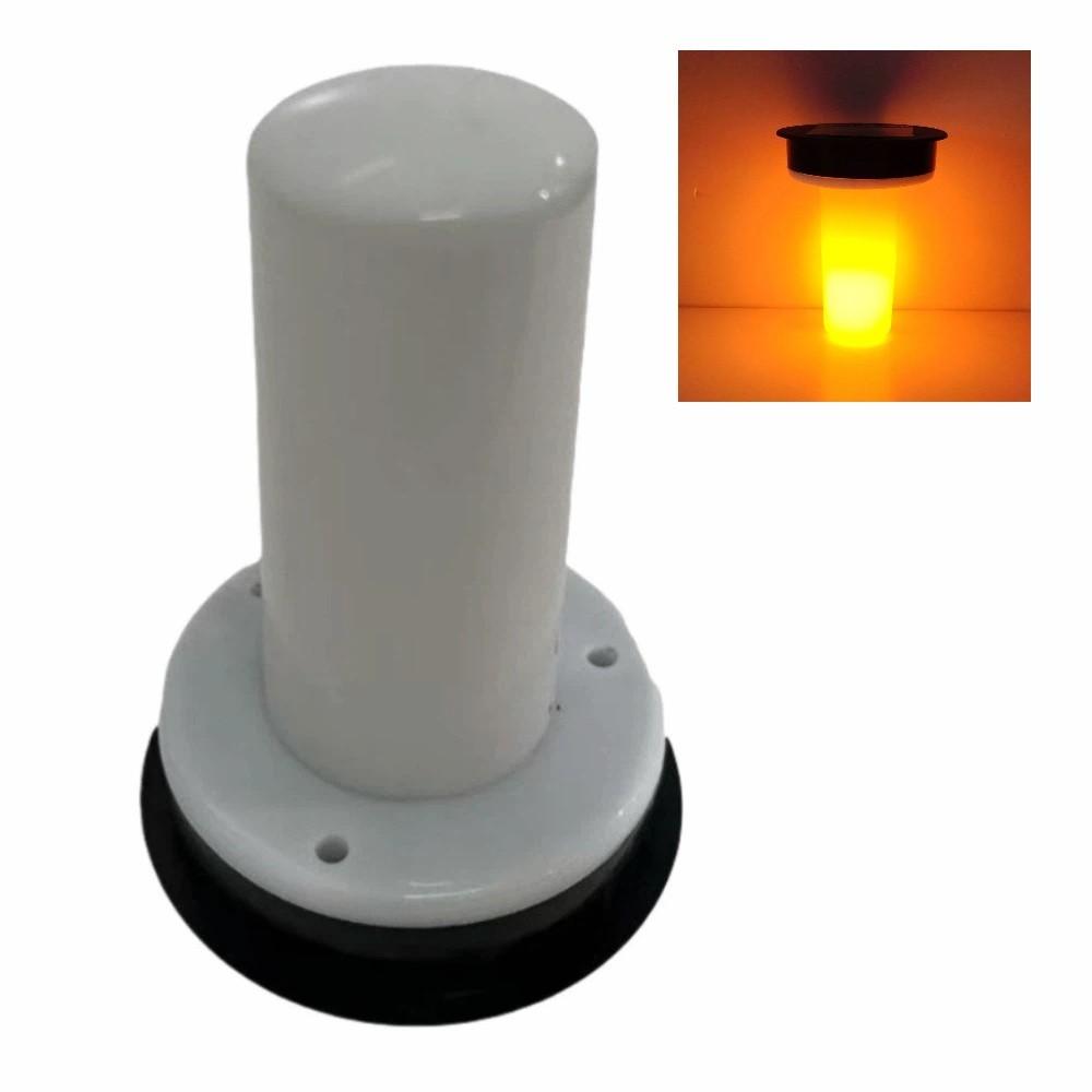 Realistic Solar Flame Light Flickering Flame Solar Candle Stick LED Light  Patio Yard Without Flame Flash