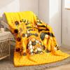 Sunflower Dwarf Pattern Soft Luxury Flannel Blanket Suitable for Sofa Travel and Camping Ultra-Soft Comfortable Blanket Fits All S