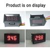0.36'' DC 0-300V 0-600V 3 Wires Digital Voltmeter Calibrate Reading 0.36 Inch Red Green Blue LED Display Voltage Meter
