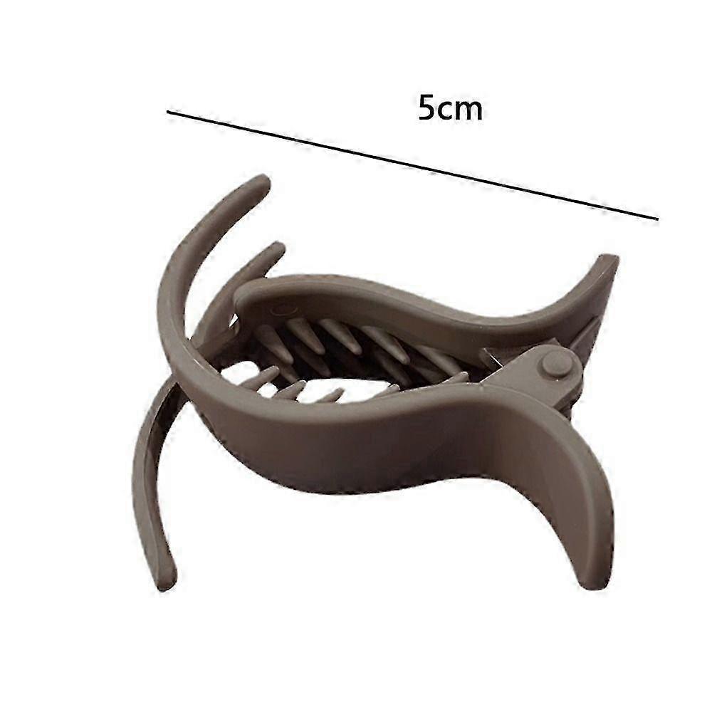 Fashion Simple Ponytail Hair Clip Solid Color Hair Accessories Hairpin Headwear Headdress Small Hair Claw Clips Women