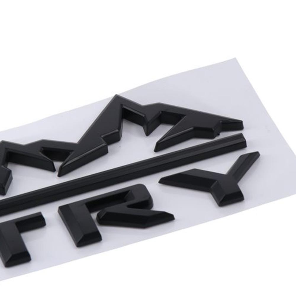 ABS High Country Logo Car Emblem 12.01*2.95in Black Car Bumper Sticker Badge Letter Style Self-adhesive sticker logo