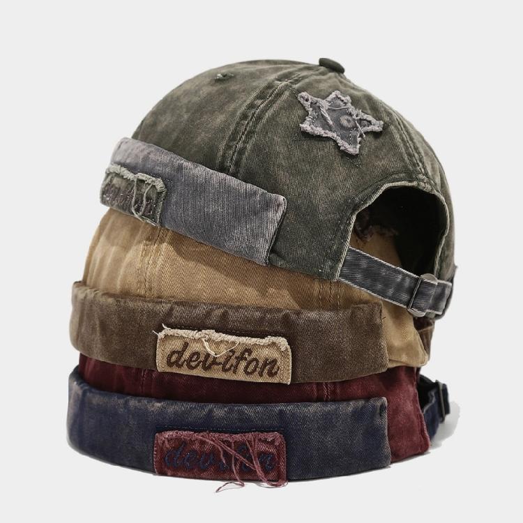 Fabric Star Brimless Hat for Outdoor Activity Breathable Hiphop Dancing Hat All Matching Skull Hat for Women Men