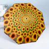 Sunflower Kaleidoscope Pattern 8-Frame for Travel, Camping, Casual Lightweight Portable Umbrella, Essential for Every Family Holidays Birthday Gift