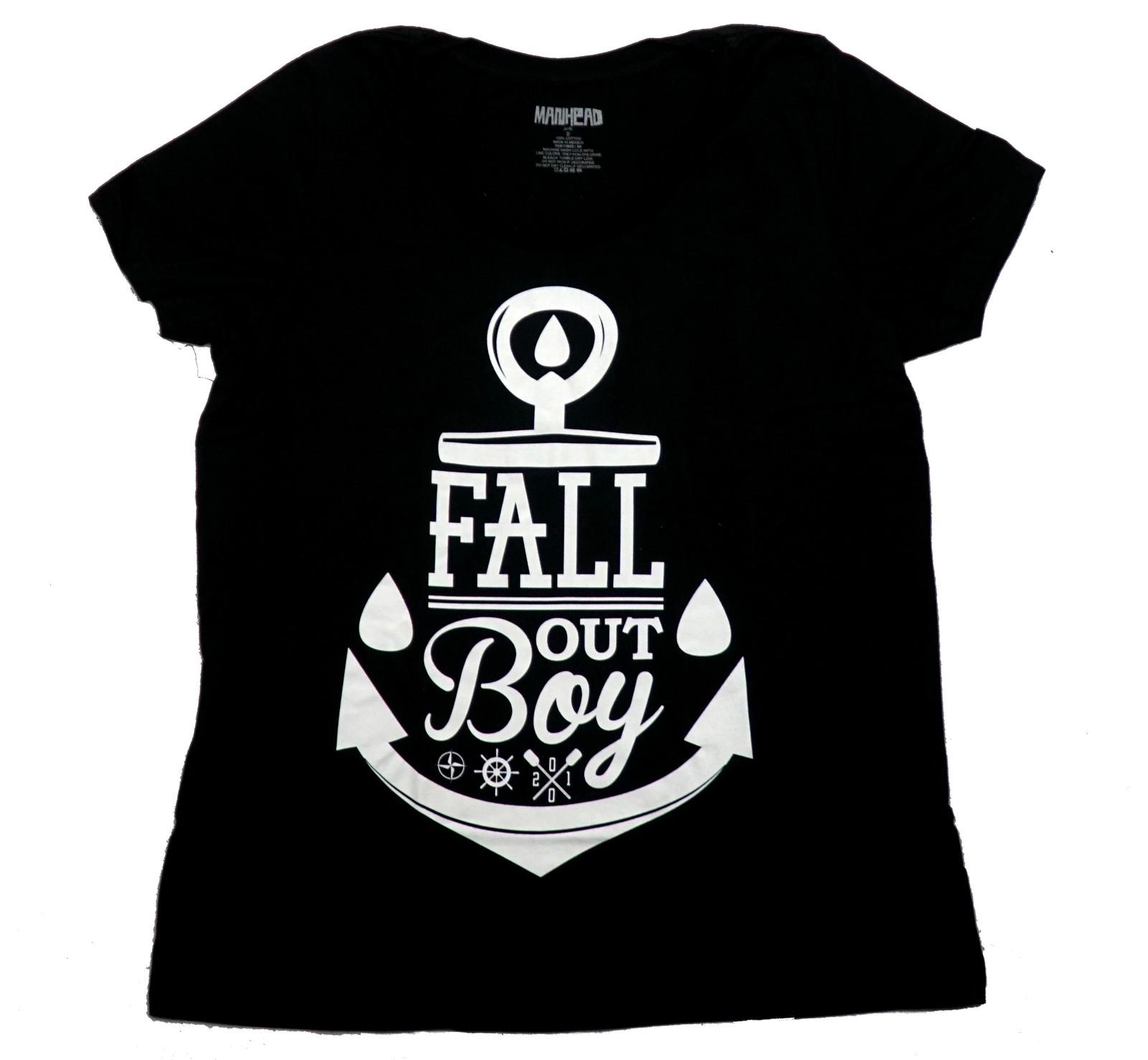Fall Out Boy WoAdult Новая футболка - Якорное слово Логотип Fall Out Boy Изображение XL