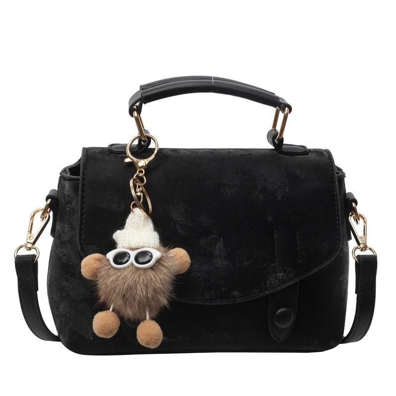 Stylish Urban Minimalist Pu Small Square Bag With Car Stitching Details