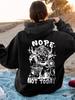 2025 Unisex Letter Print Velvet Hoodie: Spring, Autumn, Winter Collection
