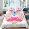 Bohemian King Queen Duvet Cover Yoga Comforter Cover Chakra Meditation Hamsa Eye Bedding Set Exotic Boho Polyester Quilt Cover