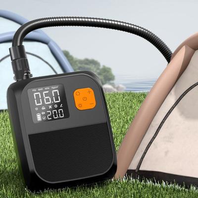 25PSI Air Pump 8000mAh Battery Rechargeable Paddle Board Pump Electric Portable Car Inflator with Digital Display Fast Inflation Tool for Paddleboards