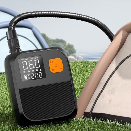 25PSI Air Pump 8000mAh Battery Rechargeable Paddle Board Pump Electric Portable Car Inflator with Digital Display Fast Inflation Tool