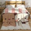 Dudu Bubu Bear Knee Fashion Blanket Throw Winter Microfiber Oversized Baby Lightweight Flannel Fleece Bed Sofa Decoration