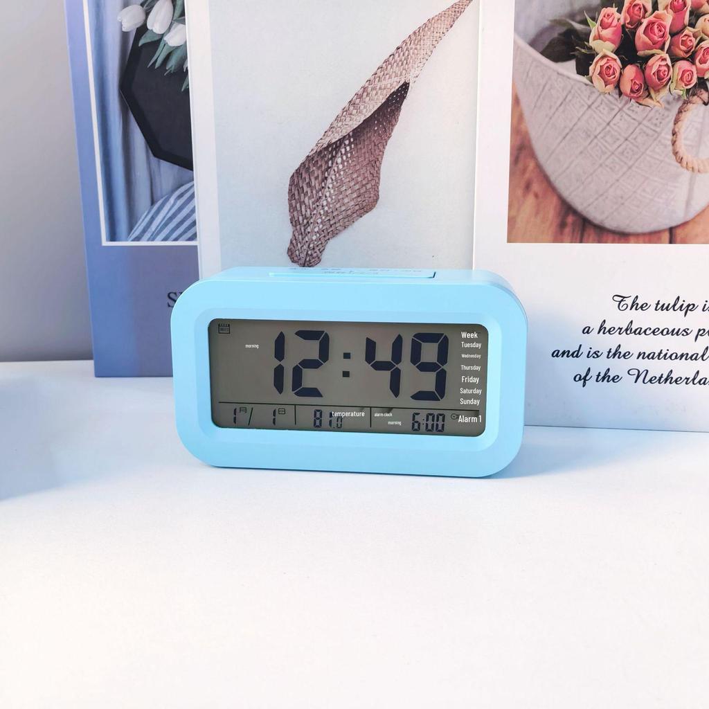 Rechargeable Multi-Function Alarm Clock with Voice Time Reporting for Students, Boys & Girls