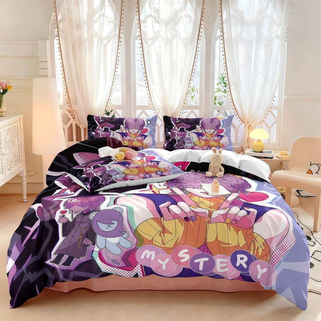 Set copripiumino senza imbottitura stampato K-Pop Saja Boys, camera da letto multi misura, decorazione biancheria da letto per dormitorio, stile lavabile in lavatrice