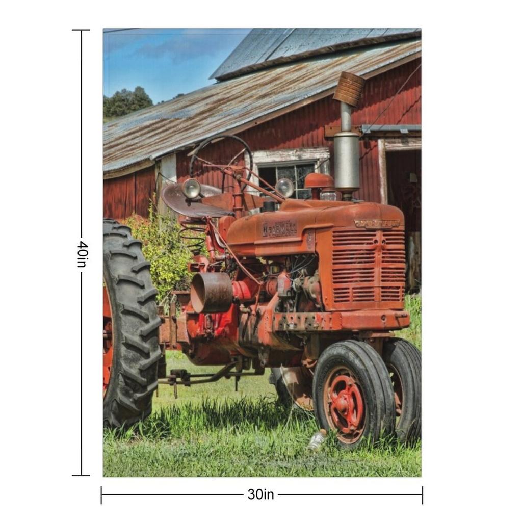 1952 Farmall Tractor Throw Blanket Cute Plaid wednesday Sofa cosplay anime Blankets