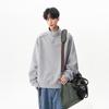 Men's Korean Style Round Neck Loose Hoodie, Autumn/Winter 2024 Trendy Chic Hong Kong Style.