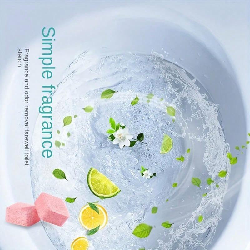Toilet Deodorant Effervescent Tablets Powerful Bathroom Cleaner Removes Odor Limescale Urine Stains Yellow Marks Freshens Air