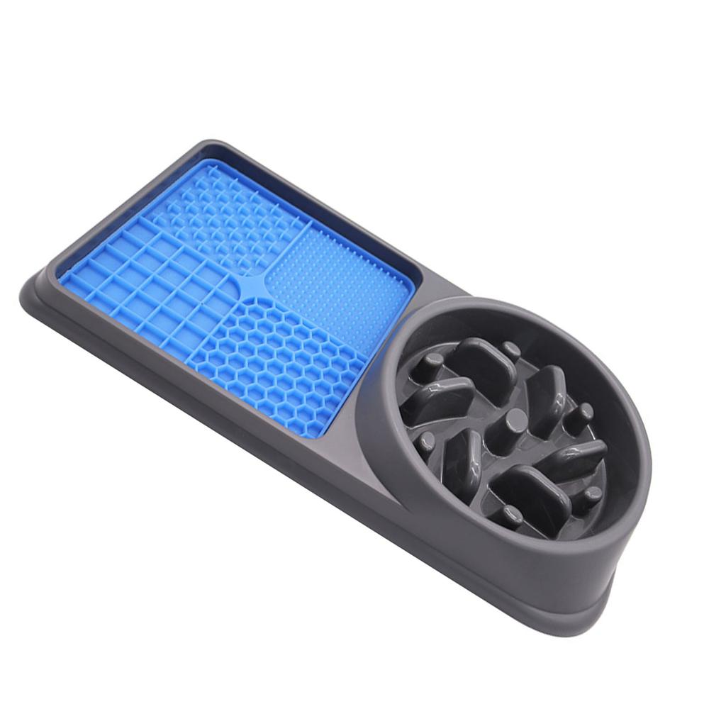 2 In 1 Slow Feeder Dog Bowls and Licking Mat Avoid Choking Tip Proof Antislip Bottom Dog Food Bowl
