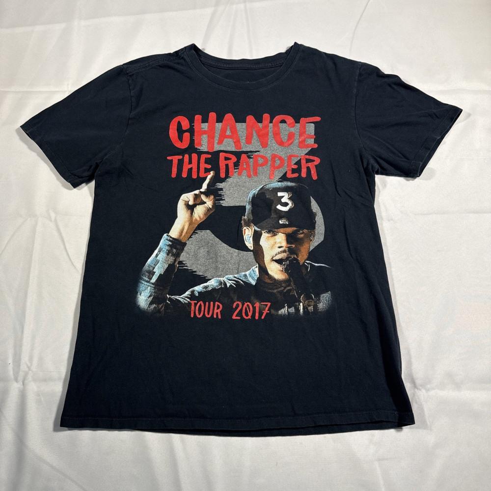 Винтажная футболка Chance The Rapper Тур 2017 унисекс BO018 Унисекс футболка S
