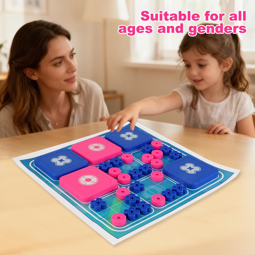 Tic Tac Toe Game Board Game for Family Party Game Interactive Educational Tabletop Games for Developing Thinking Logic Skills