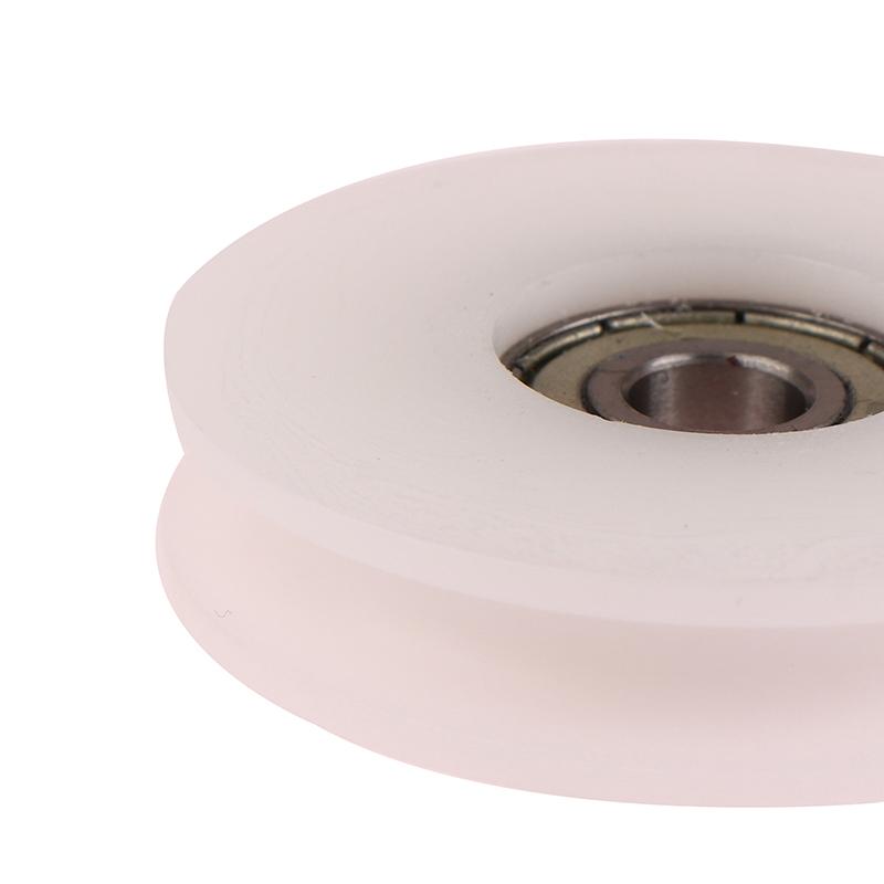 8*50*12Mm Wide Slot 5/7Mm U Groove Roller Guide Wheel Pom Nylon Groove Wire Rope Bearing