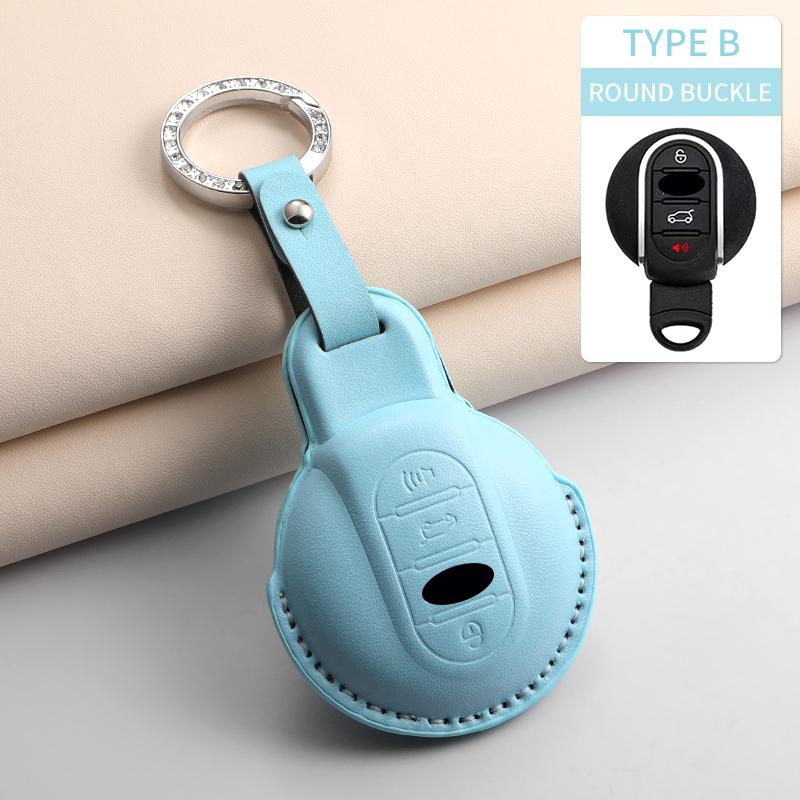 Car Key Case Cover For BMW Mini Cooper JCW Countryman Aceman Cabrio F55 F56 F57 F54 F60 Car Keychain Shell Protector Accessories