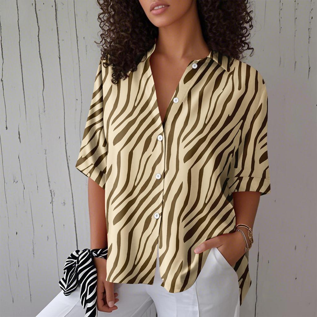 Womens Button Down Shirts Linen Button Down Shirts Half Sleeve Shirts For Women Half Sleeve Tops For Women