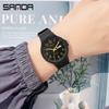 SANDA Electronic Quartz Analogue Double Calendar Waterproof Electronic Watch