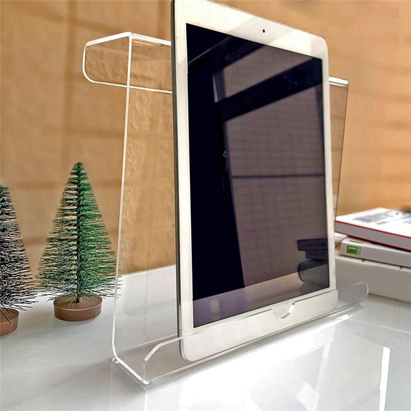 Supporto per Tablet da Tapis roulant in Acrilico Porta Riviste Supporto Portatile per Display Tablet Stand per Esercizio Corsa Lettura Bici trasparent