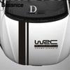Fashion WRC Stripe Car Covers Vinyl Racing Sports Decal Head Car Sticker Wrap Vinyl Stickers For Car Head Decoration For Ford VW