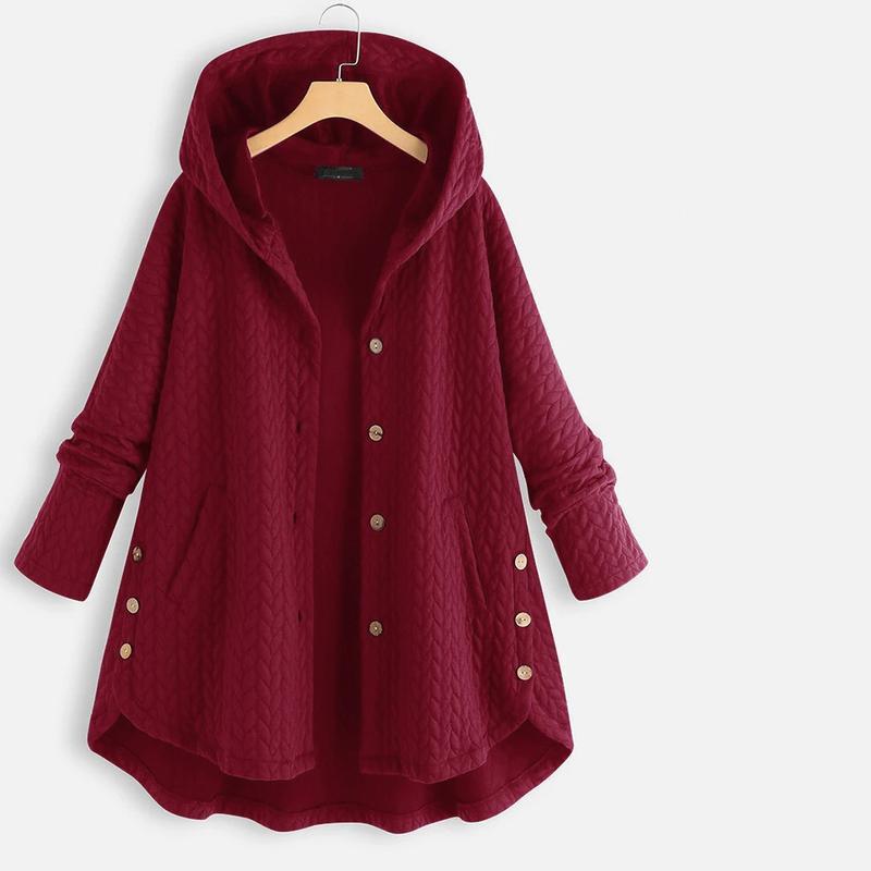 M-8XL Damen Frühling und Herbst Lange Kapuze Damen Casual Damen Normale Kapuze Lose Jacke