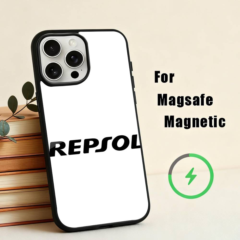 D-Repsol-S M-Mobile-E Phone Case For iPhone17,16,15,14,13,12,11 Plus,For Magnetic Wireless Charge Cover