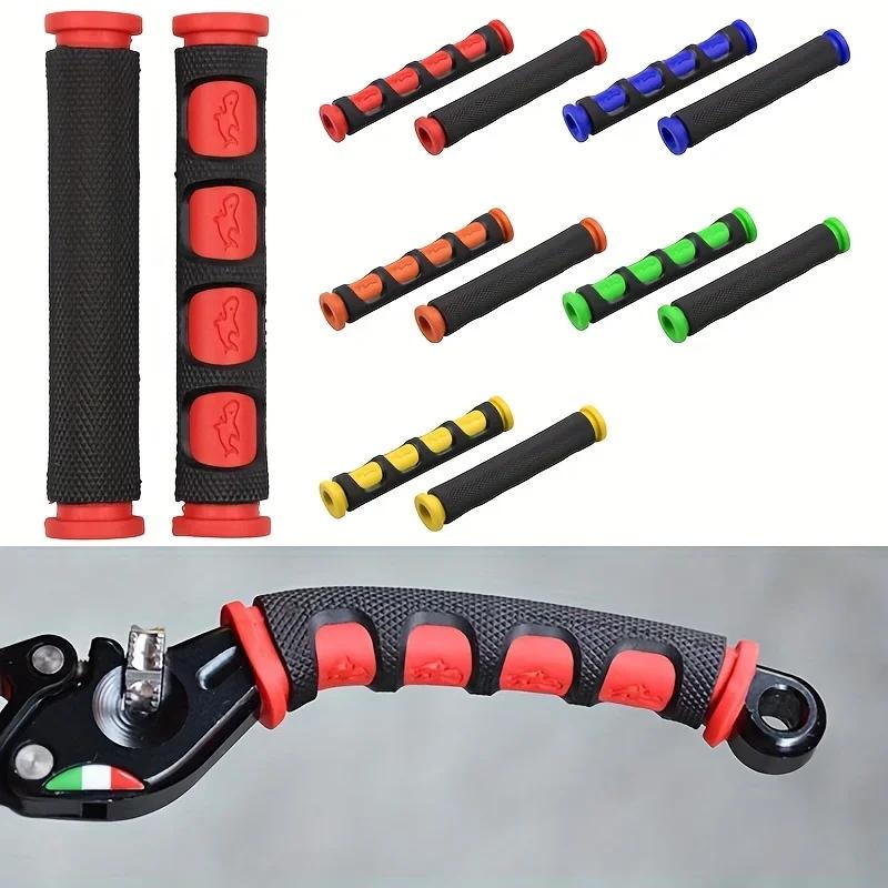New 2pc Motorcycle Brake Handle Cover Silicone Protector Anti-Slip Motorbike Handlebar Covers Gloves Moto Grip Accessories