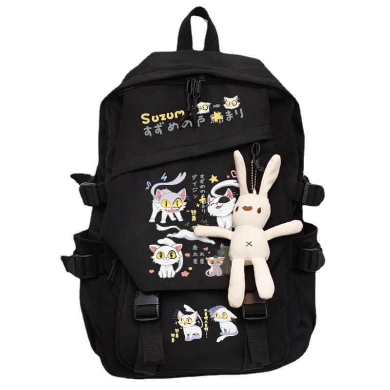 Animation, Bell Bud Trip, Surrounding Students Schoolbags, Cute Cartoon Backpacks, Large-Capacity Two-Dimensional Backpacks