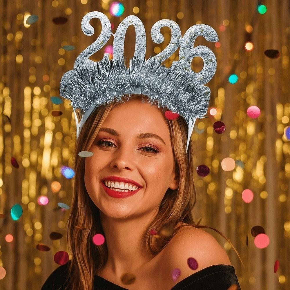 Cute Christmas Headpiece Sweet Glitter Hair Hoop Exquisite Xmas Hair Band  Cosplay
