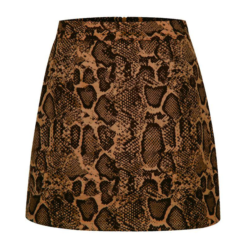 Printed Bag Buttocks Half Body Short Skirt Print Sheath Skirt for Women