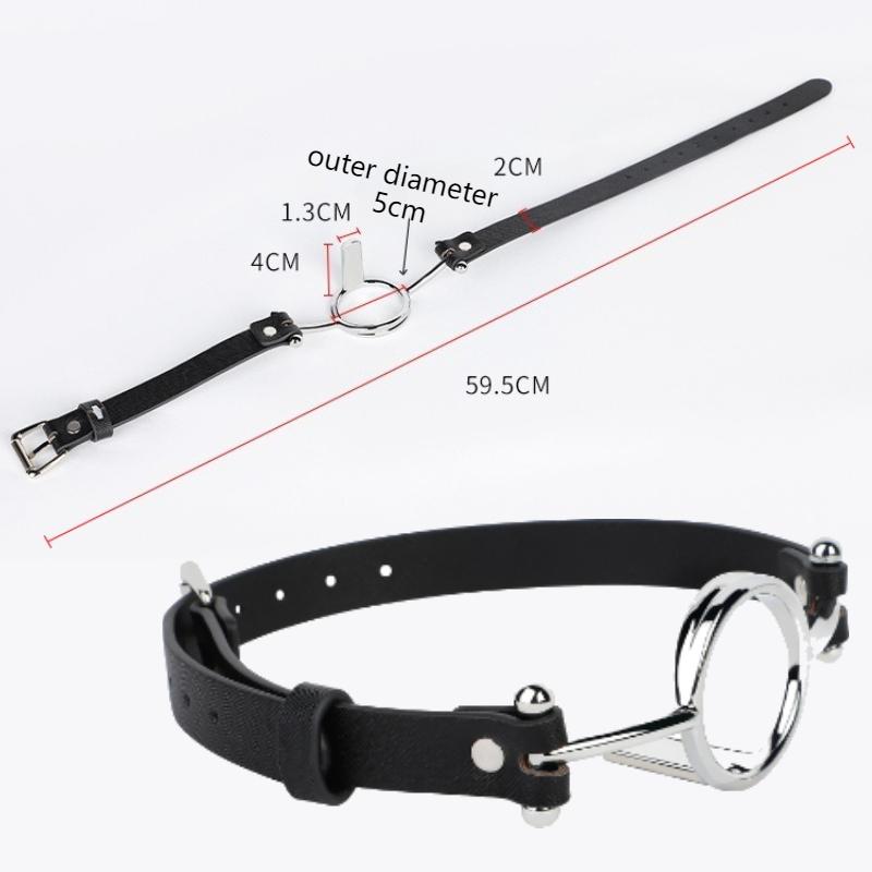 Metal Open Mouth Gag Sex Toys BDSM Oral O Ring Gag Bondage Restraints for Female Flirting Deep Throat Toys Tongue Depressor 18+