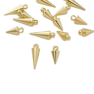 Kupfer spitzer konischer Anhänger für DIY-Schmuckherstellung, Bastelzubehör