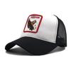 Spring And Summer Baseball Net Hat Animal Patch Color Matching Cap Embroidery Men And Women Fashion Personality