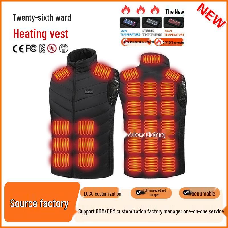 Certified Electric Heated Vest with Smart Temperature Control and Cold Protection 5XL