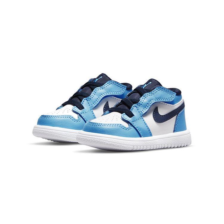 Air Jordan 1 Low ALT TD UNC Dětské tenisky Modrá Bílá Tmavě práškově modrá CI3436-144
