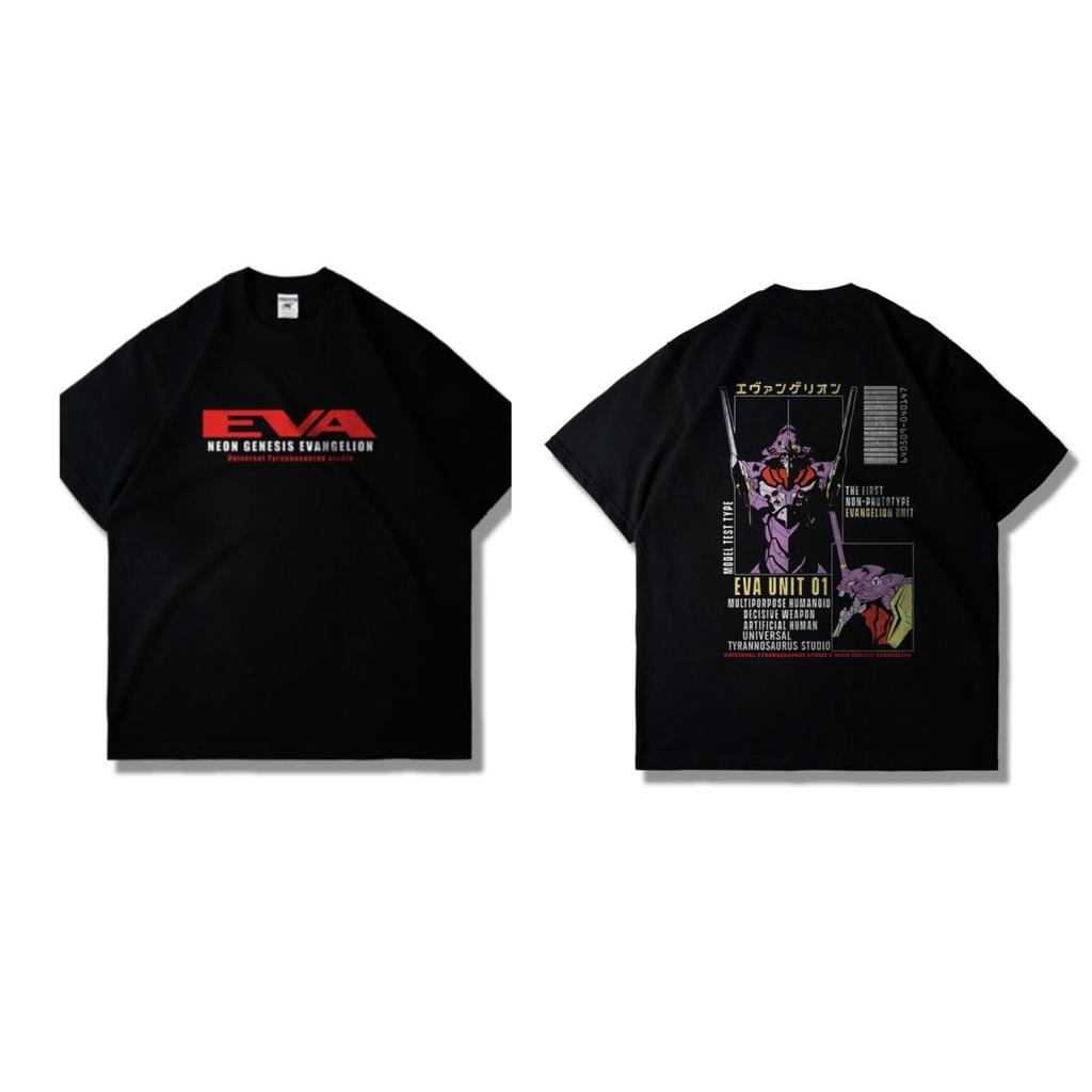 EVA New Century Gospel Warrior No 01 Joint Short Sleeve TShirt Loose Graphic Short Sleeve Shirt Unisex Unisex Unisex Summer